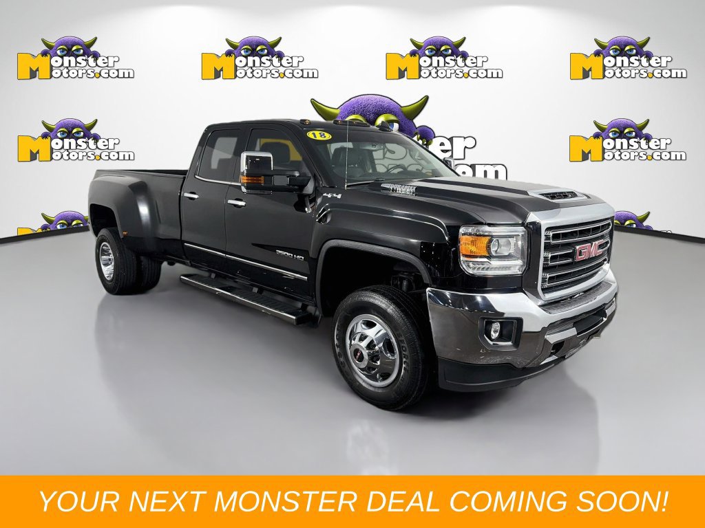 Used 2018 GMC Sierra 3500 SLT w/ Snow Plow Prep Package AWD/4WD image 3
