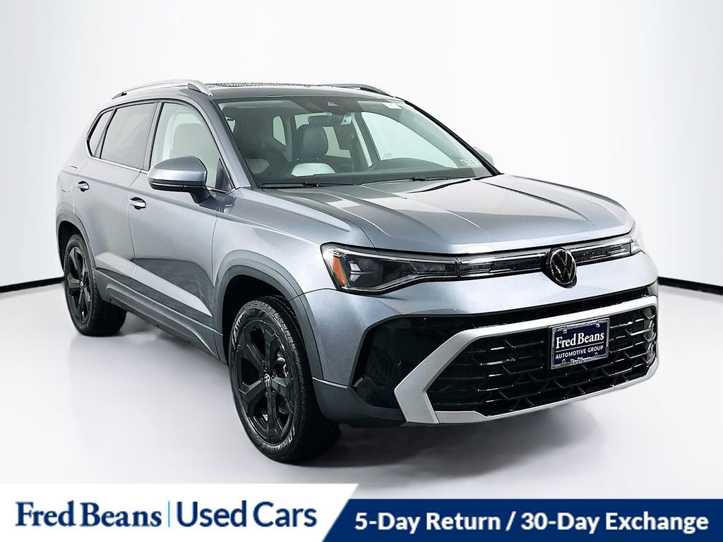 Certified 2025 Volkswagen Taos SEL w/ Black Wheel Plus Package image 1