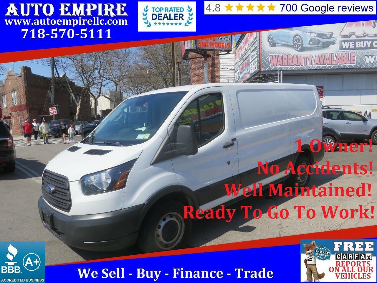 Used 2018 Ford Transit 250 130 Low Roof w/ Interior Upgrade Package RWD image 1