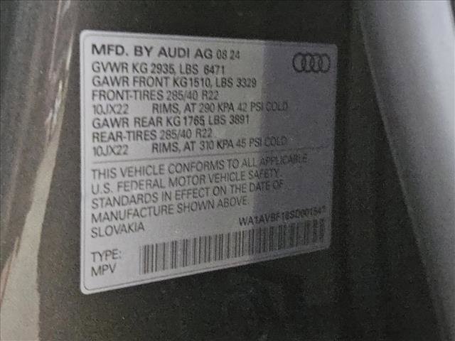 Used 2025 Audi Q8 Premium w/ Black Optic Package AWD/4WD image 16