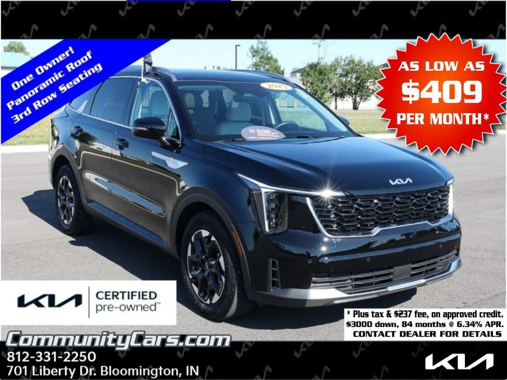 Certified 2025 Kia Sorento S w/ Panoramic Sunroof Package FWD image 1