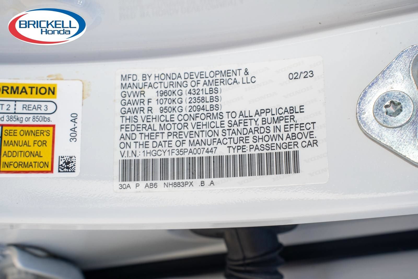Certified 2023 Honda Accord EX image 38