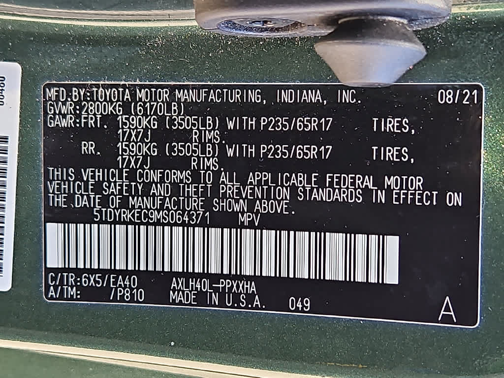 Used 2021 Toyota Sienna XLE FWD image 27