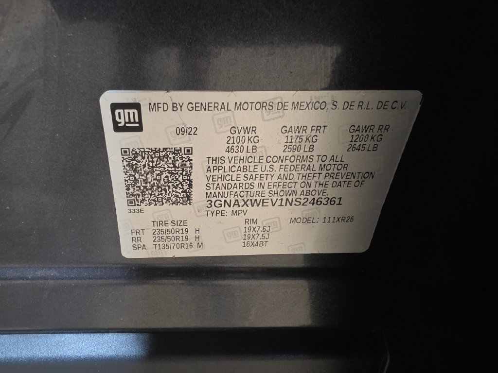 Used 2022 Chevrolet Equinox RS AWD/4WD image 27