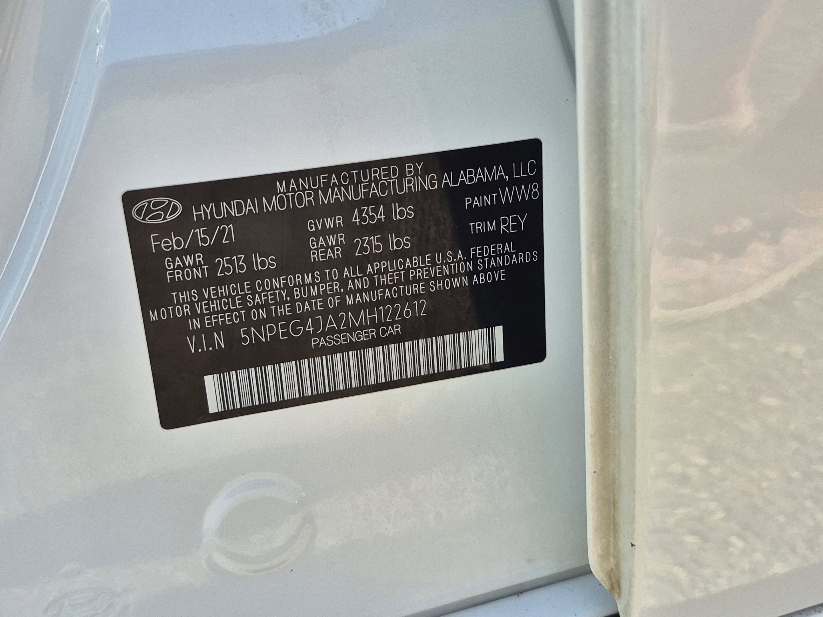Certified 2021 Hyundai Sonata SE FWD image 31