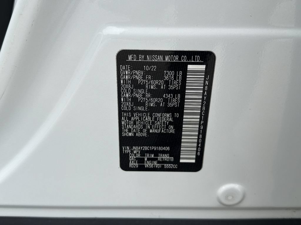Used 2023 Nissan Armada SL w/ Cargo Package RWD image 29
