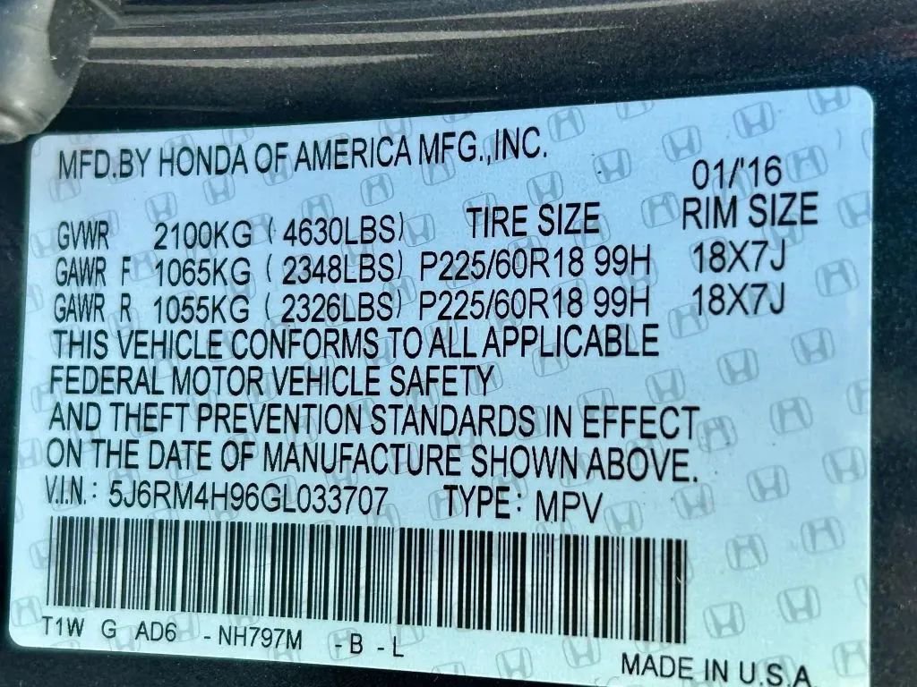 Used 2016 Honda CR-V Touring image 27