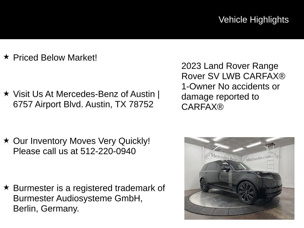 Used 2023 Land Rover Range Rover SV image 6