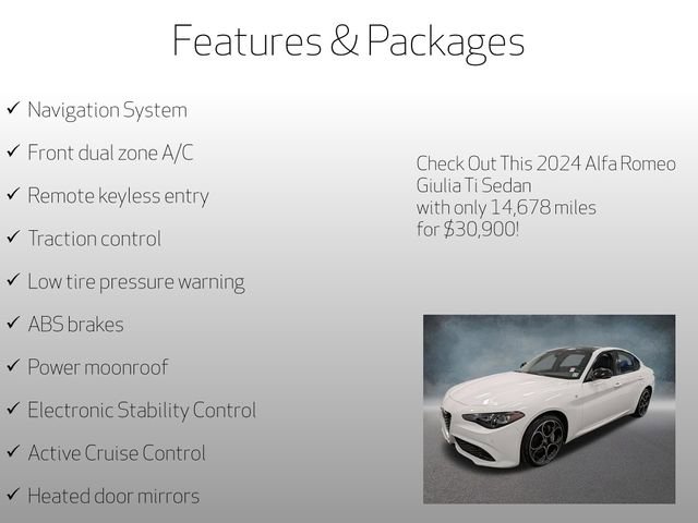 Used 2024 Alfa Romeo Giulia Ti AWD/4WD image 4