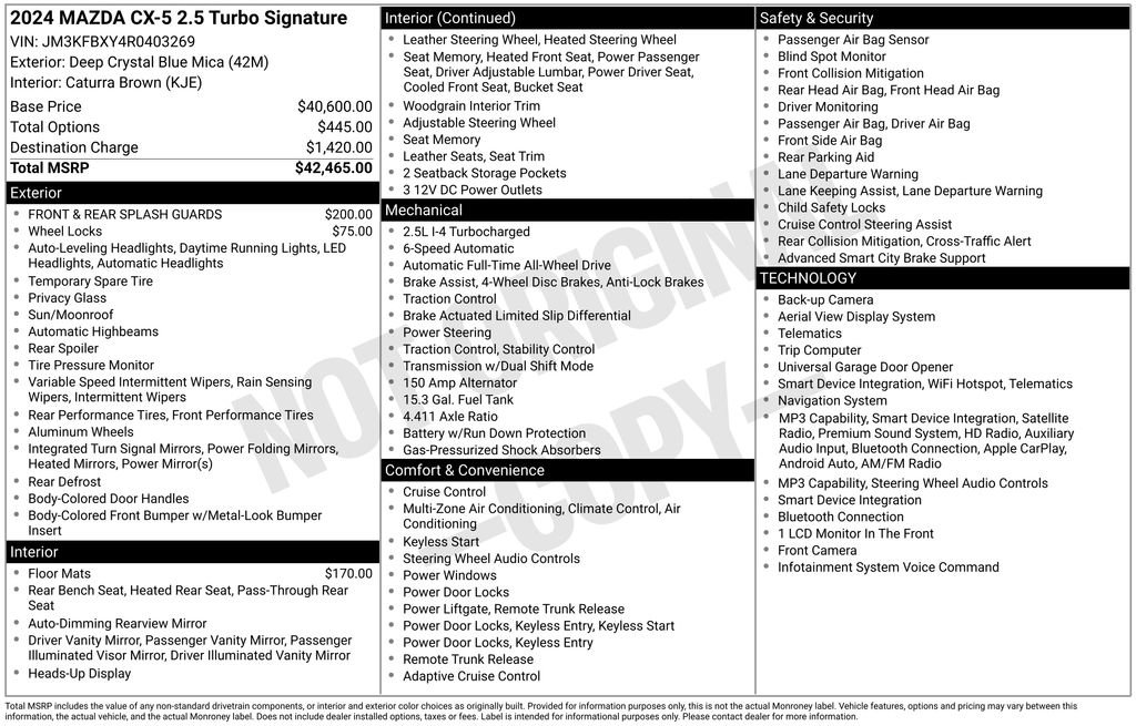 Certified 2024 MAZDA CX-5 Signature AWD/4WD image 19