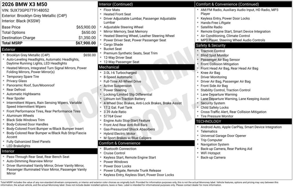 Used 2026 BMW X3 M50 image 6
