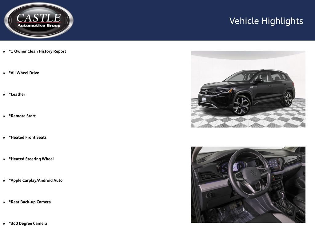 Used 2022 Volkswagen Taos SEL w/ Panoramic Sunroof Package image 4