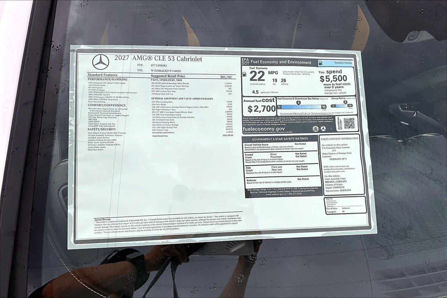 New 2027 Mercedes-Benz CLE 53 AMG 4MATIC Cabriolet image 19