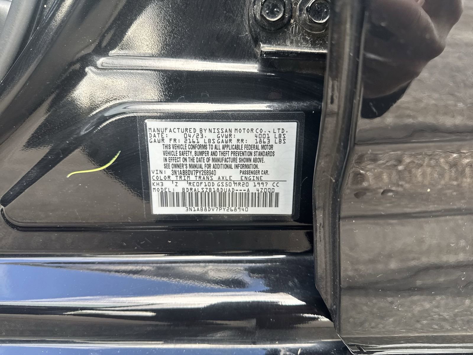 Certified 2023 Nissan Sentra SR w/ SR Premium Package FWD image 34