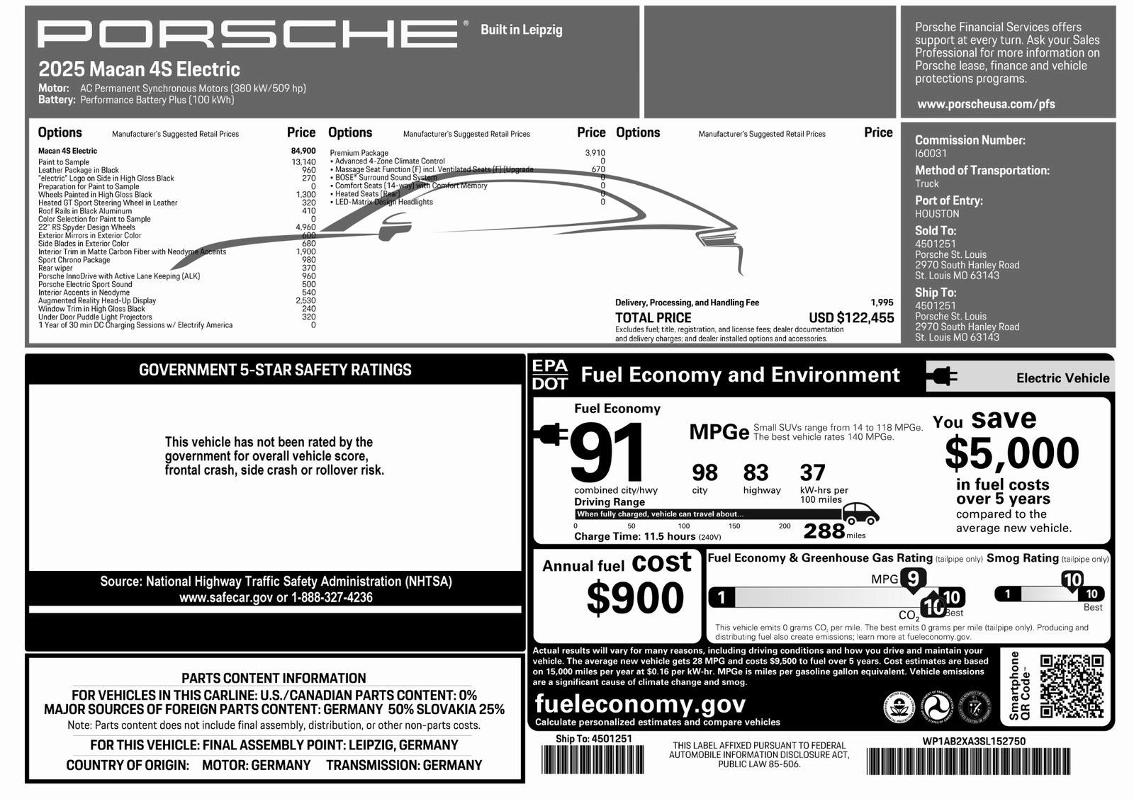 New 2025 Porsche Macan 4S Electric image 52