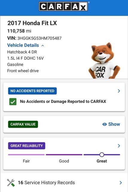 Used 2017 Honda Fit LX image 4