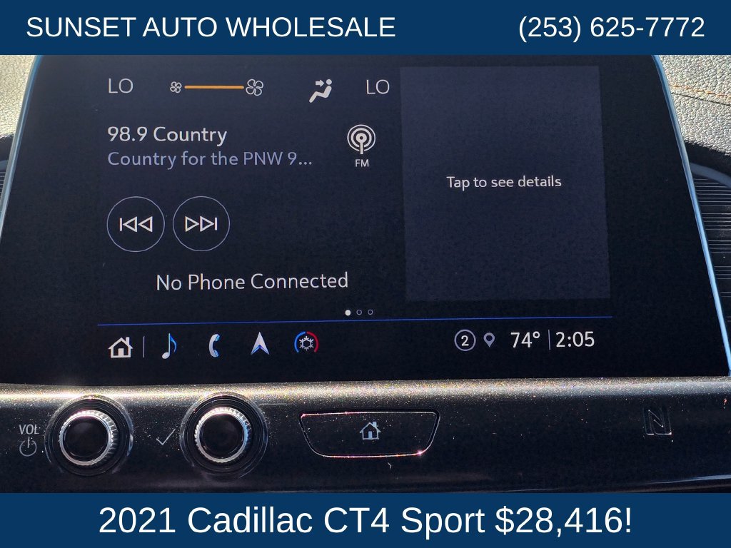 Used 2021 Cadillac CT4 Sport w/ Technology Package AWD/4WD image 34