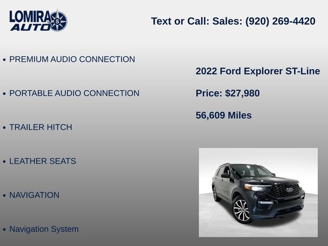 Used 2022 Ford Explorer ST-Line w/ Class IV Trailer Tow Package AWD/4WD image 21