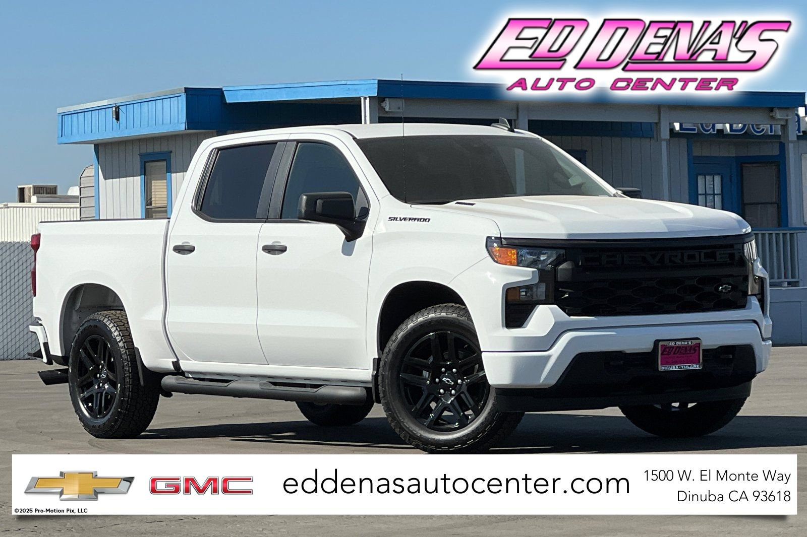 New 2026 Chevrolet Silverado 1500 Custom w/ Turbomax Blackout Package RWD image 1