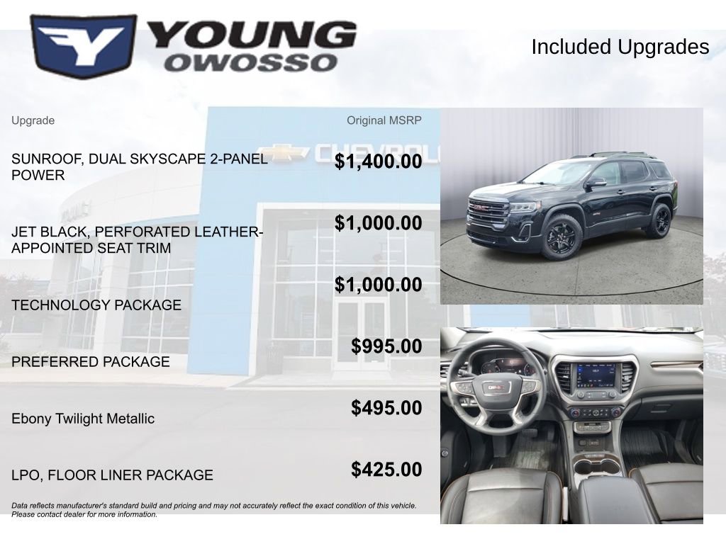 Used 2023 GMC Acadia AT4 w/ Technology Package AWD/4WD image 4