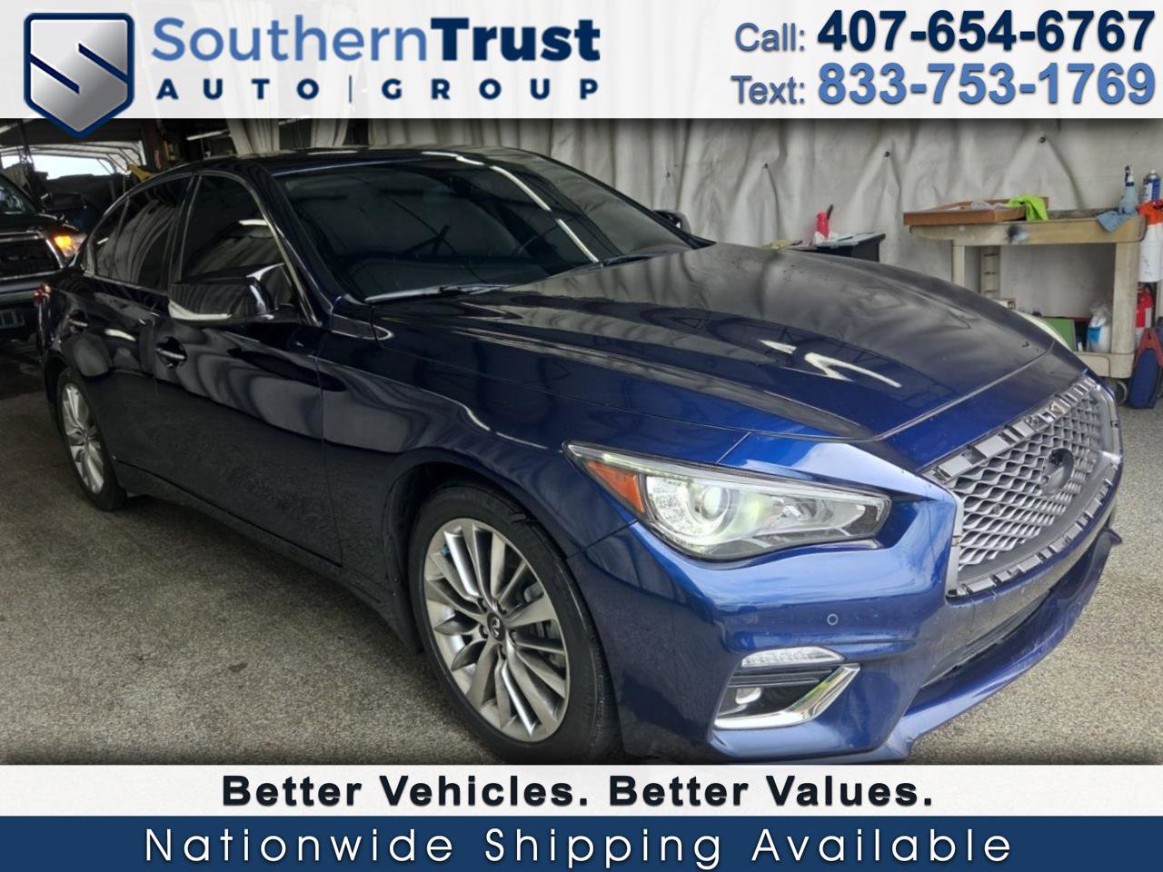 Used 2021 INFINITI Q50 Luxe w/ Cargo Package