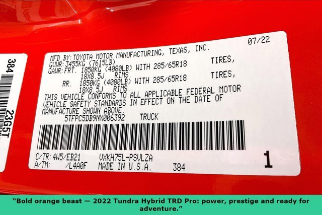 Used 2022 Toyota Tundra TRD Pro image 34