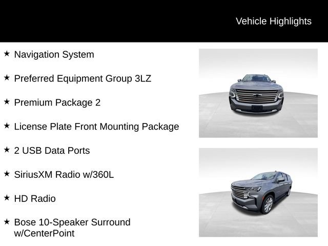 Used 2021 Chevrolet Suburban High Country w/ Premium Package 2 AWD/4WD image 13