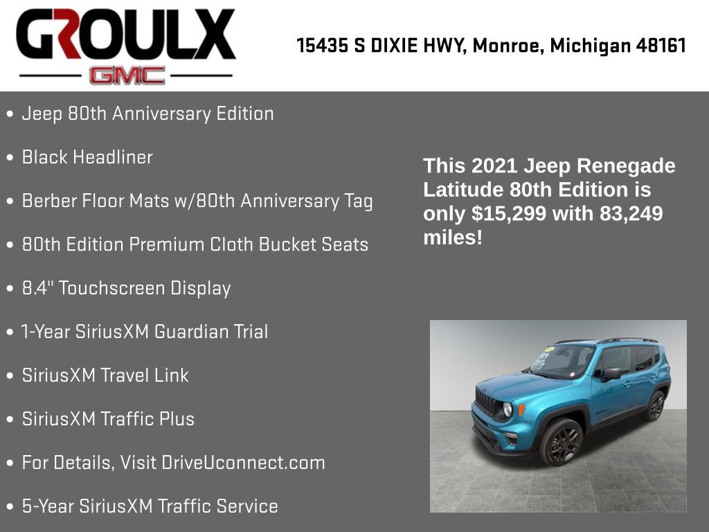 Used 2021 Jeep Renegade Latitude AWD/4WD image 29