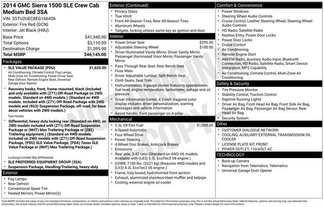 Used 2014 GMC Sierra 1500 SLE w/ SLE Value Package AWD/4WD image 33