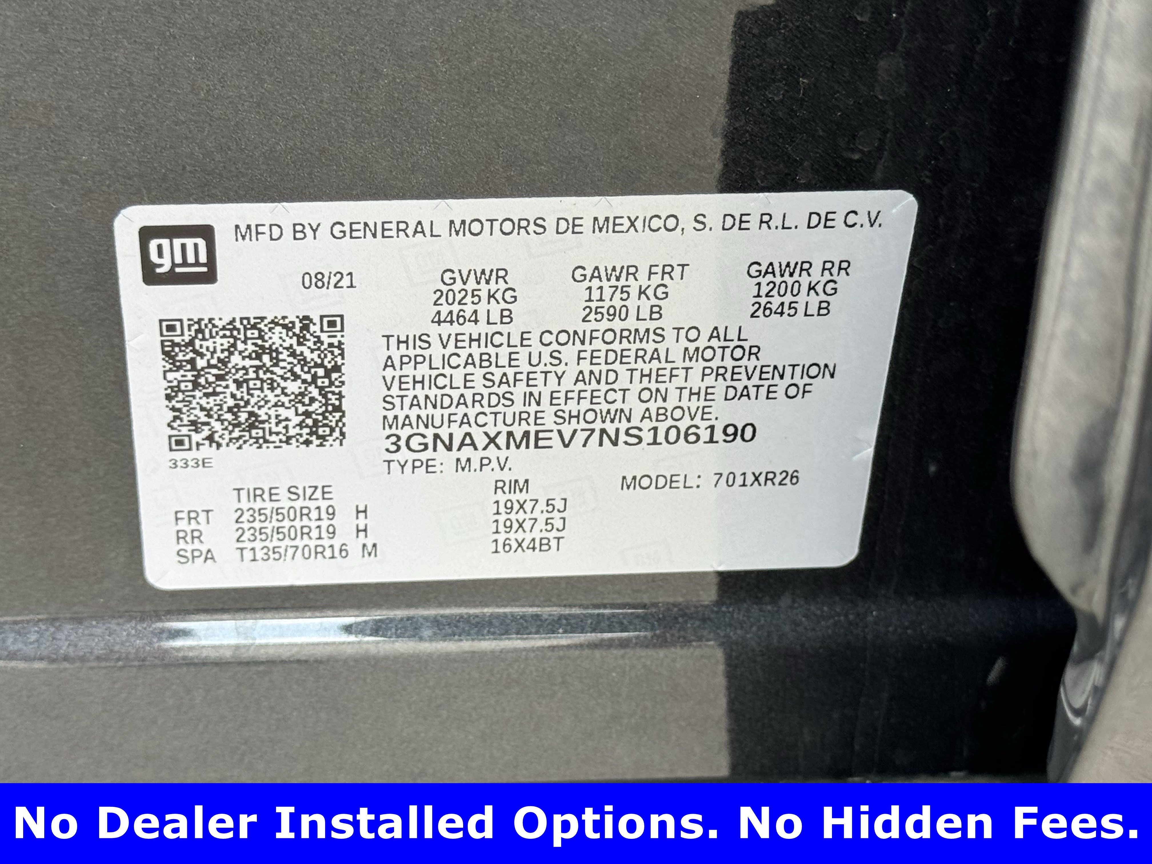Used 2022 Chevrolet Equinox RS w/ RS Leather Package FWD image 28
