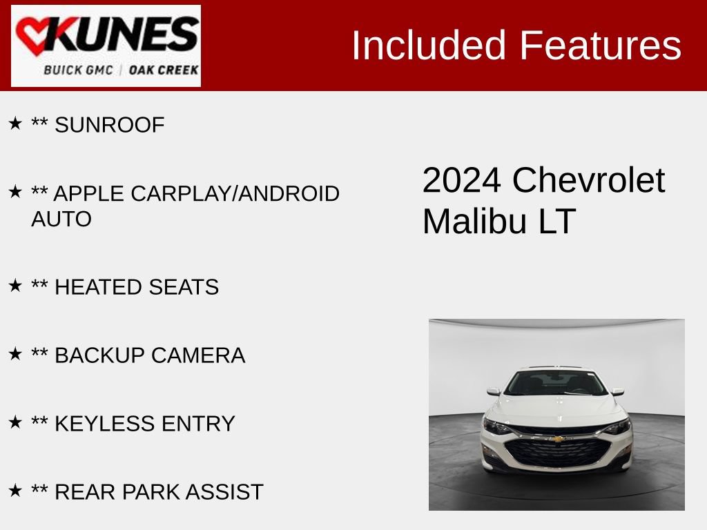 Used 2024 Chevrolet Malibu LT FWD image 2