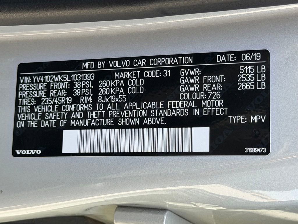 Used 2020 Volvo V60 T5 Cross Country AWD/4WD image 27