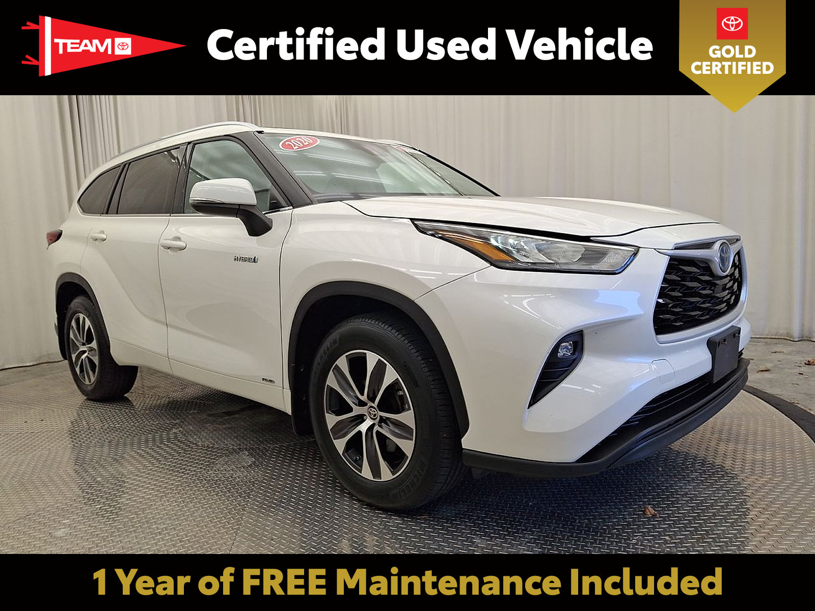 Certified 2020 Toyota Highlander XLE AWD/4WD image 1