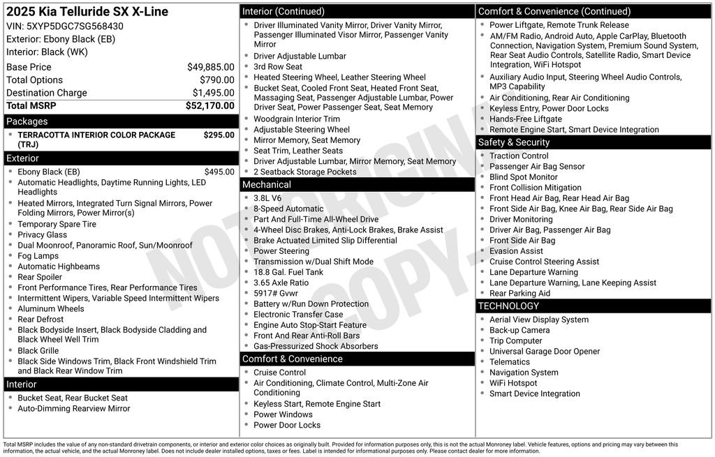 Certified 2025 Kia Telluride SX X-Line AWD/4WD image 36