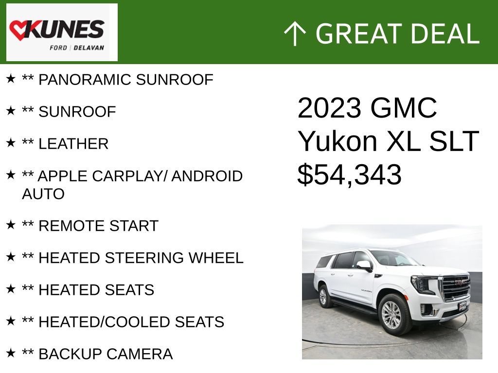 Used 2023 GMC Yukon XL SLT w/ SLT Luxury Package AWD/4WD video 2