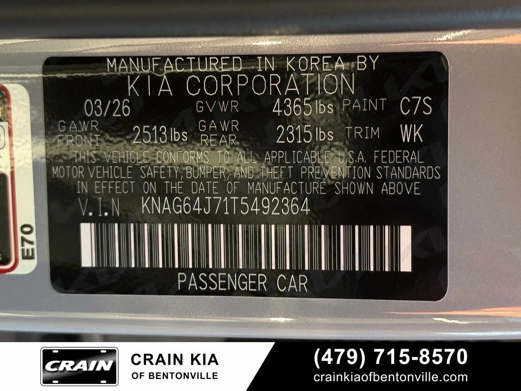 New 2026 Kia K5 GT-Line w/ GT-Line Premium Package FWD image 34