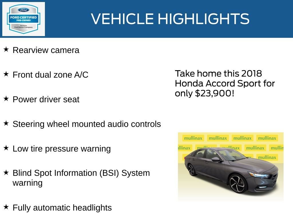 Used 2018 Honda Accord Sport image 22