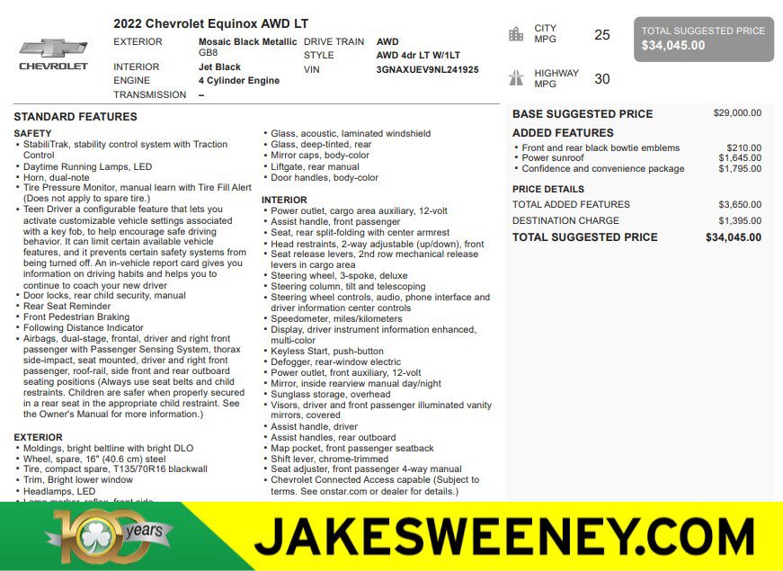 Certified 2022 Chevrolet Equinox LT