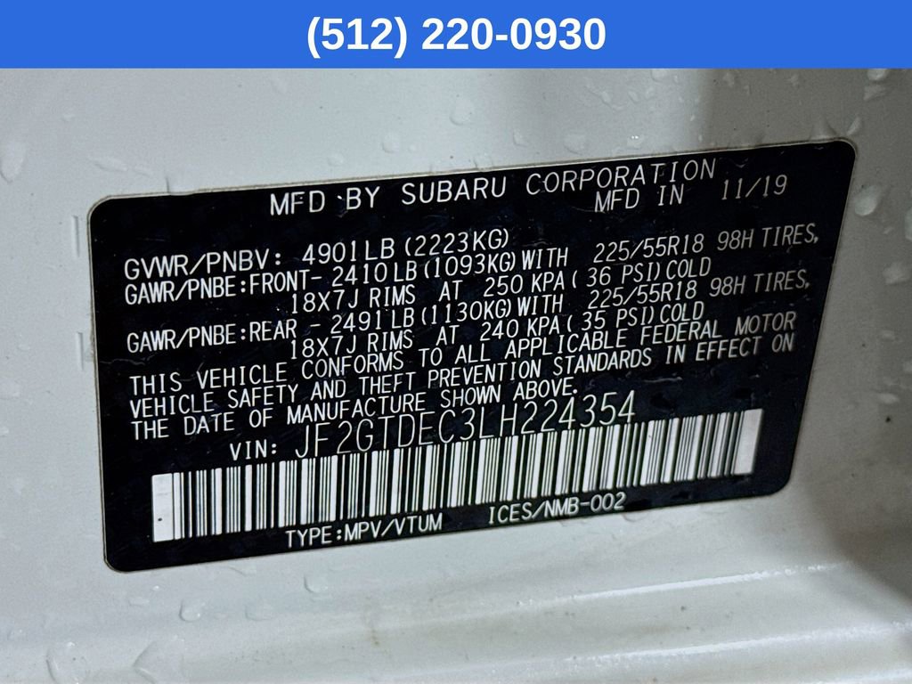 Used 2020 Subaru Crosstrek Hybrid w/ Popular Package #3 image 40