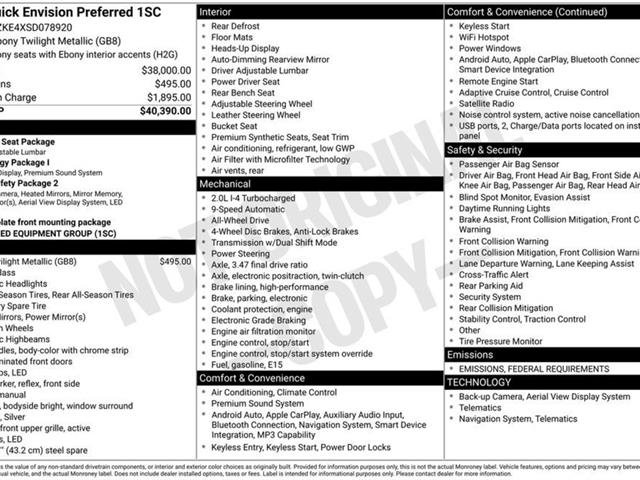 New 2025 Buick Envision Preferred image 6