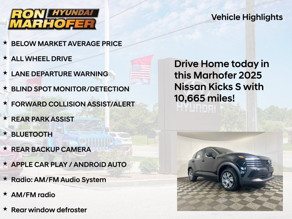 Used 2025 Nissan Kicks S AWD/4WD image 15