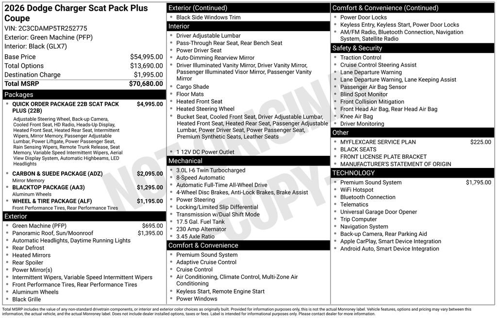 New 2026 Dodge Charger Scat Pack AWD/4WD image 34