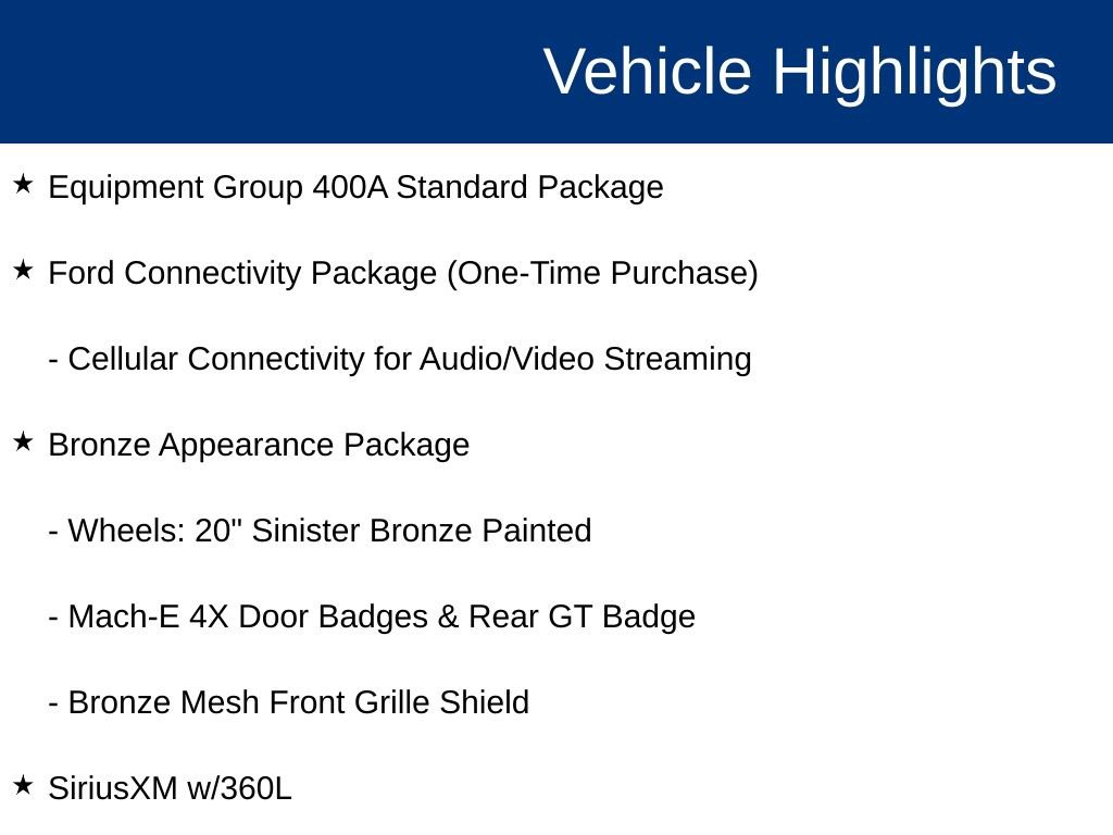 Certified 2025 Ford Mustang Mach-E GT w/ Bronze Appearance Package AWD/4WD image 24