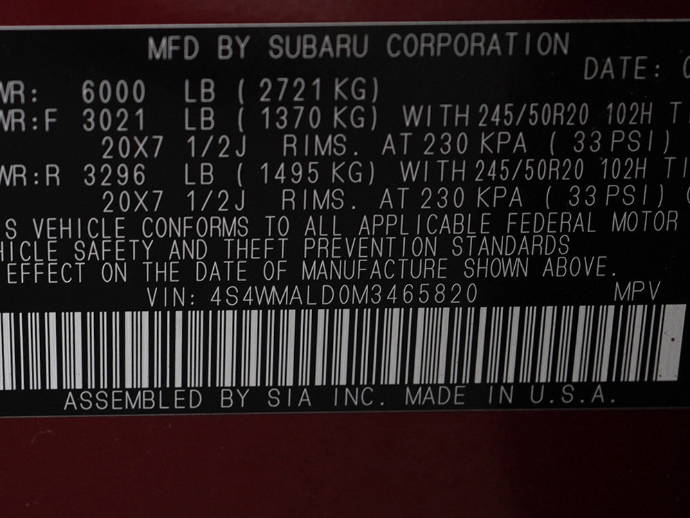 Used 2021 Subaru Ascent Limited w/ Technology Package image 25