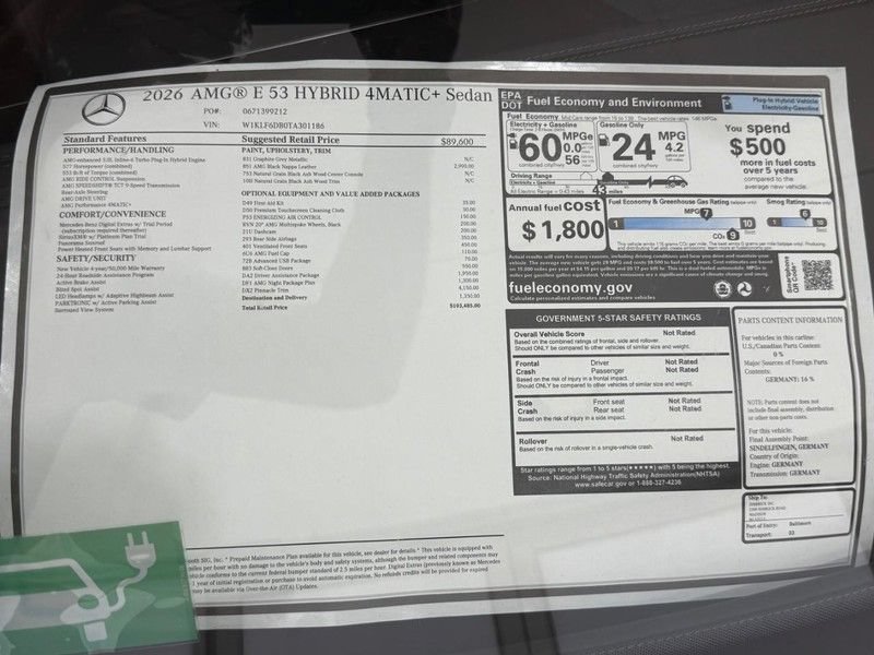 New 2026 Mercedes-Benz E 53 AMG e 4MATIC Sedan image 4