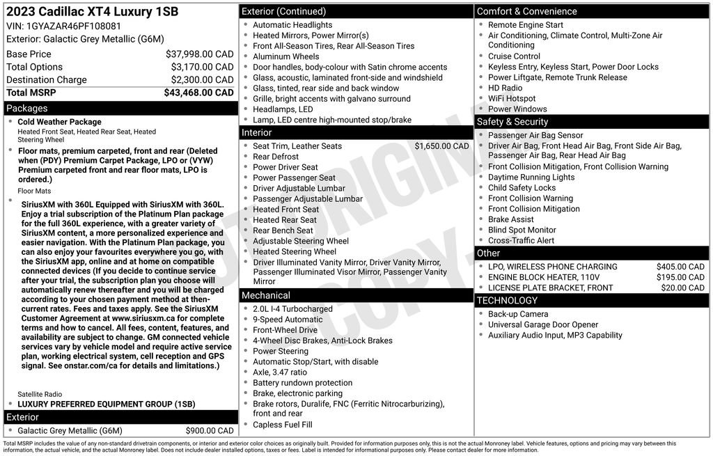 Used 2023 Cadillac XT4 Luxury image 36