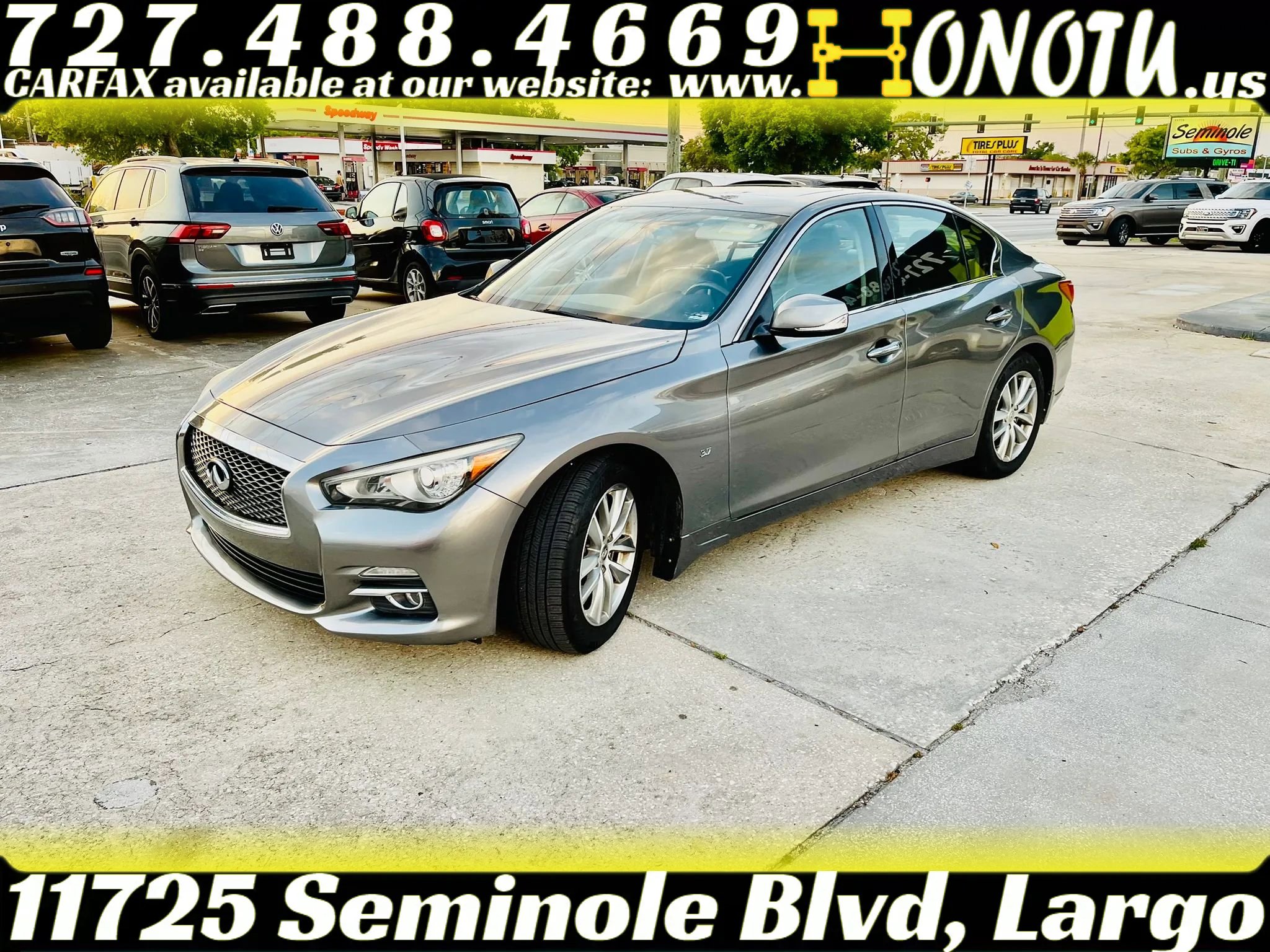 Used 2014 INFINITI Q50 Premium w/ Navigation Package AWD/4WD image 3