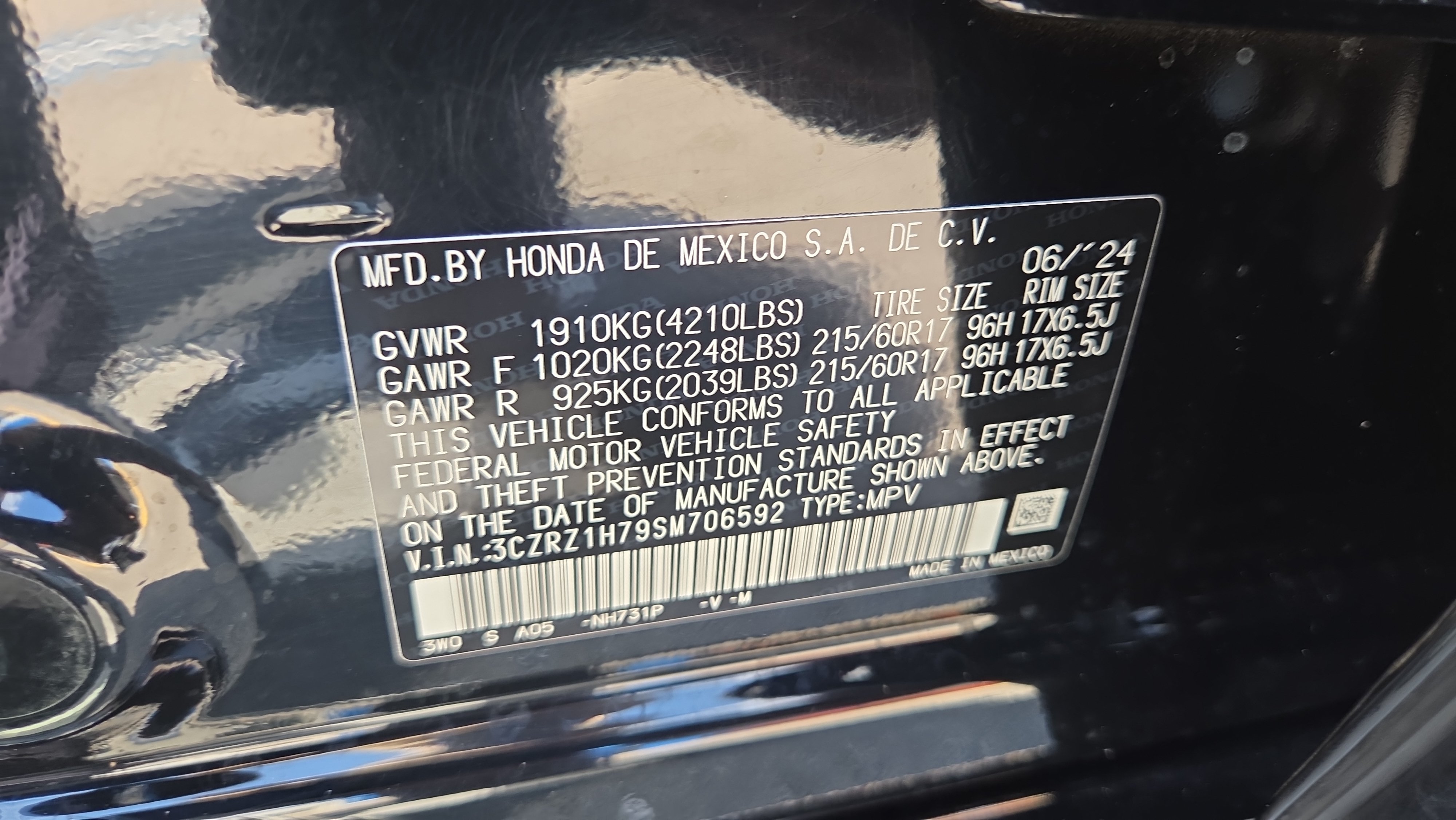 Certified 2025 Honda HR-V EX-L image 21