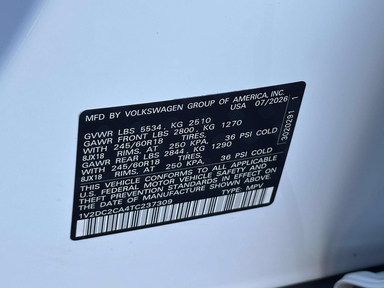 New 2026 Volkswagen Atlas Cross Sport SE FWD image 16