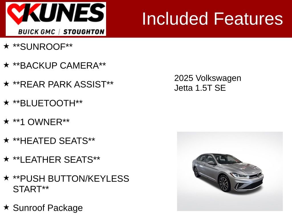 Used 2025 Volkswagen Jetta SE image 2